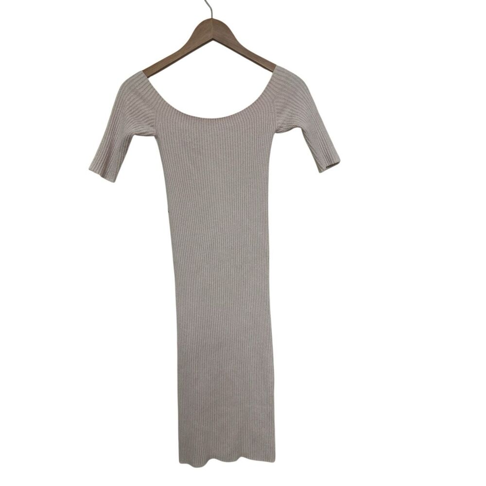 Helmut Lang Ribbed Knit Body con dress